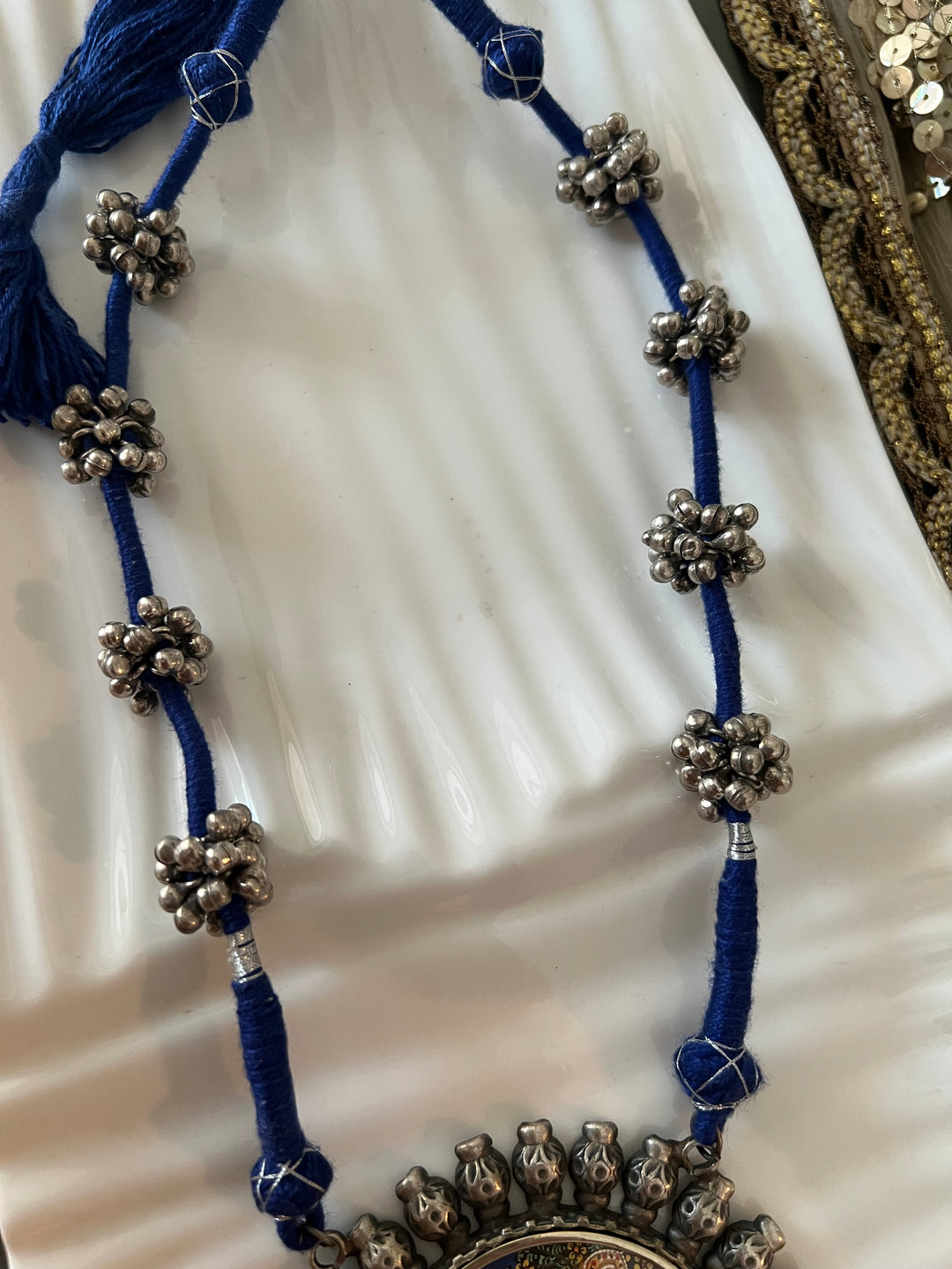 Statement Tribal Handpainted Necklace