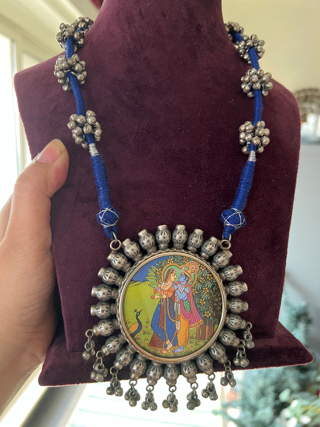 Statement Tribal Handpainted Necklace