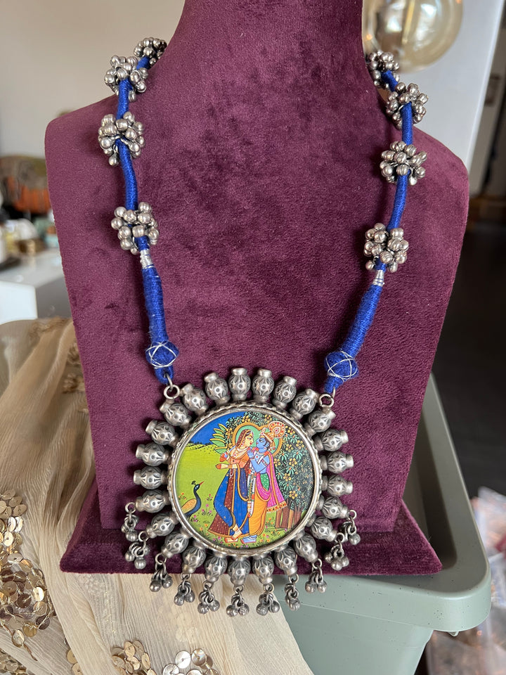 Statement Tribal Handpainted Necklace