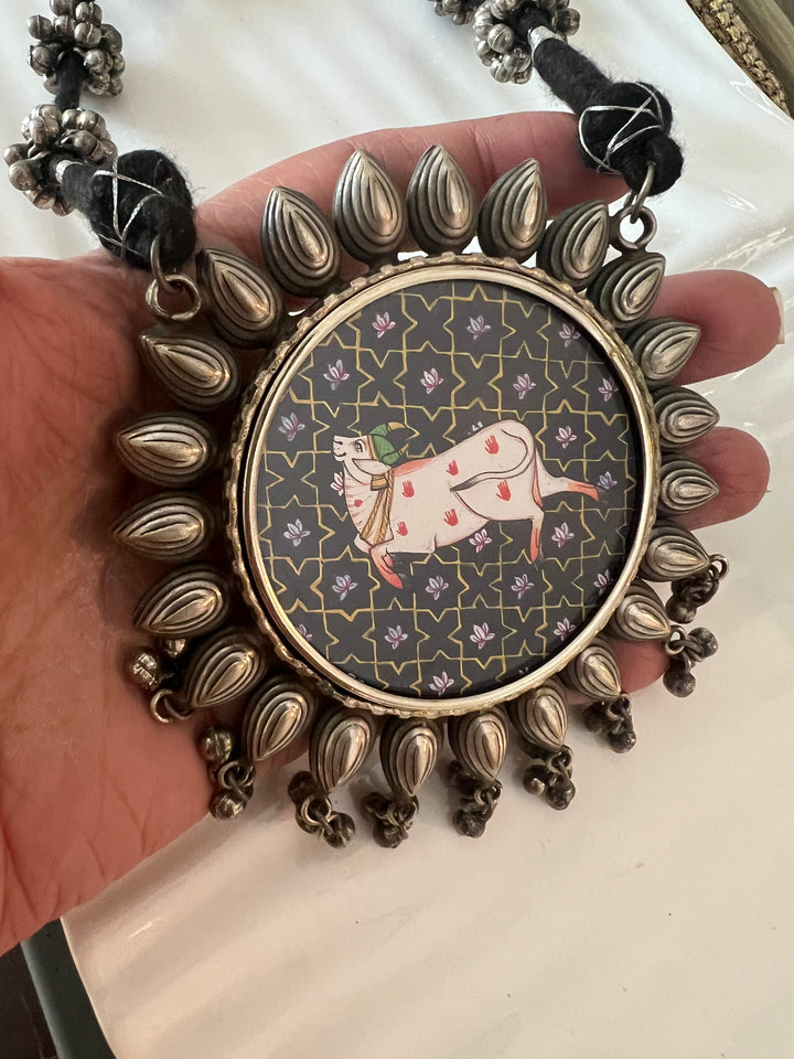 Statement Tribal Handpainted Necklace