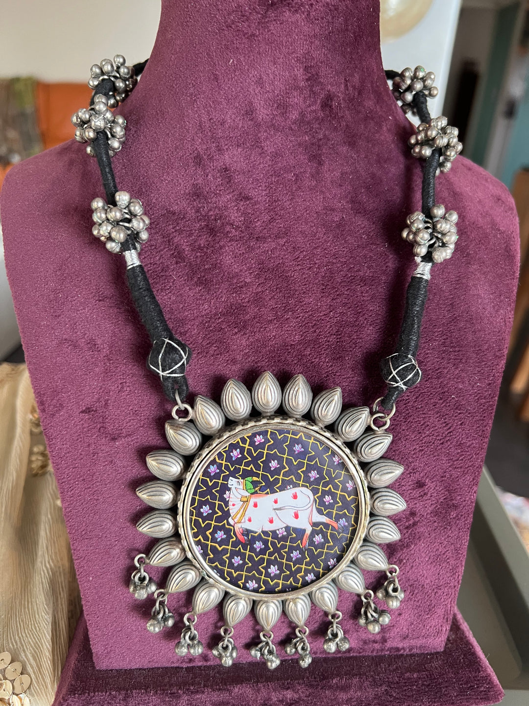 Statement Tribal Handpainted Necklace