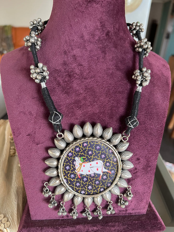 Statement Tribal Handpainted Necklace
