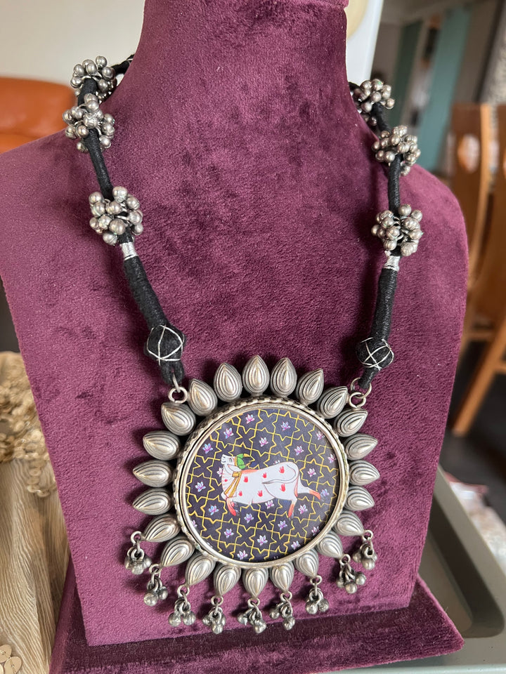 Statement Tribal Handpainted Necklace