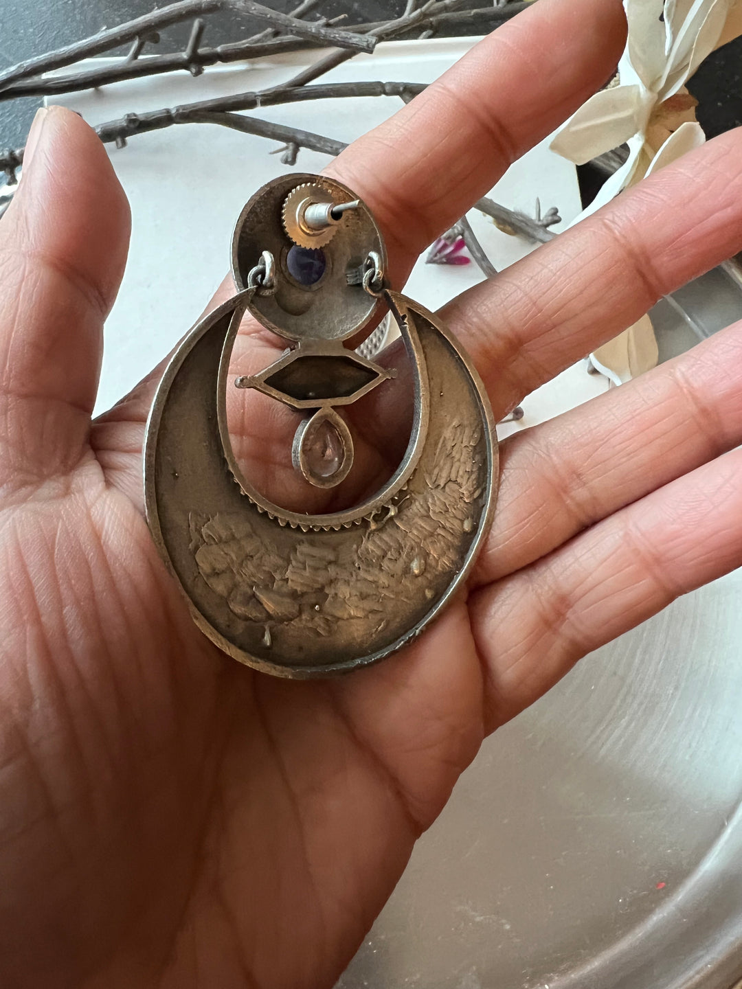 Antique Brass Earrings