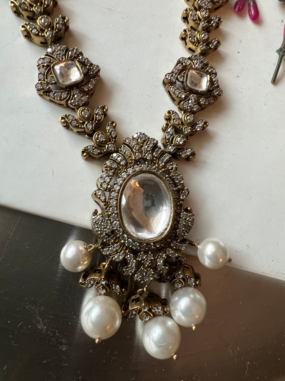 Victorian Necklace with Statement Earrings