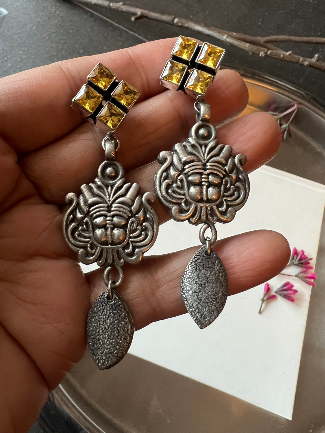 Antique Brass Earrings