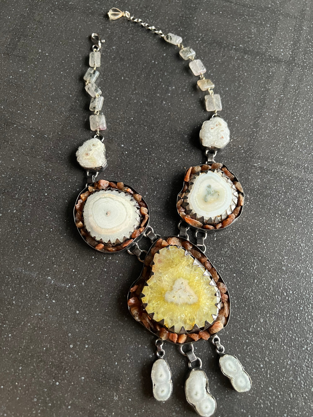 Statement Solar Quartz Necklace