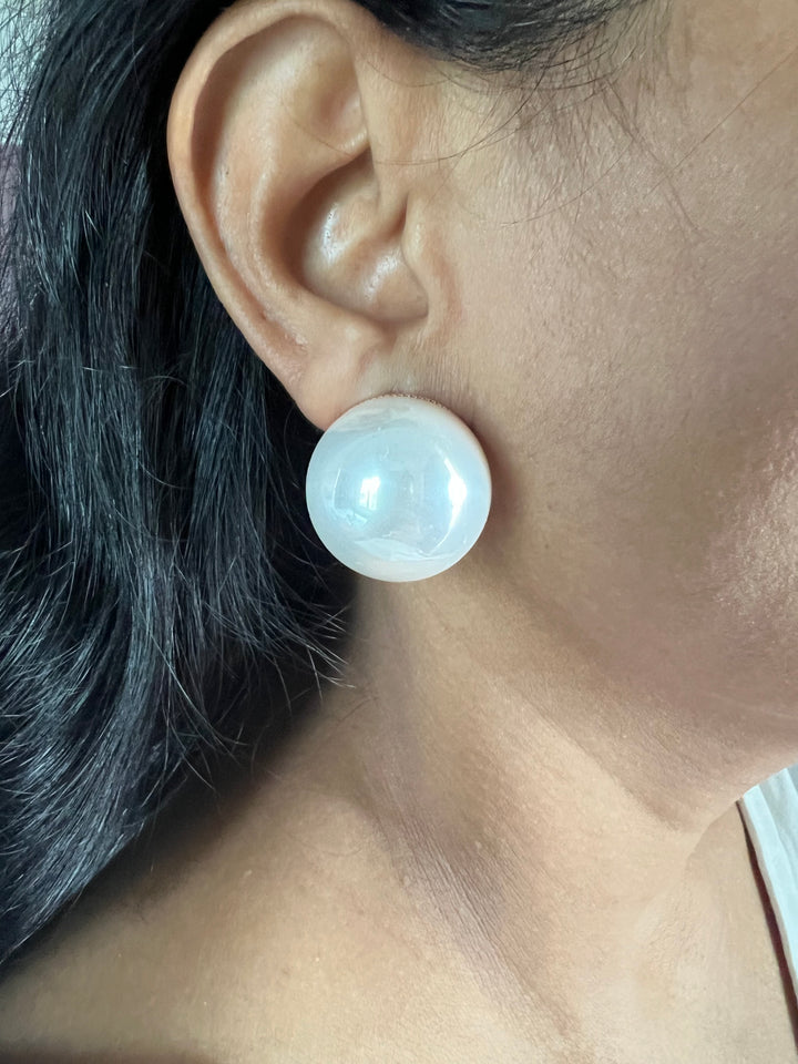 Unique Oversized Pearl Earrings