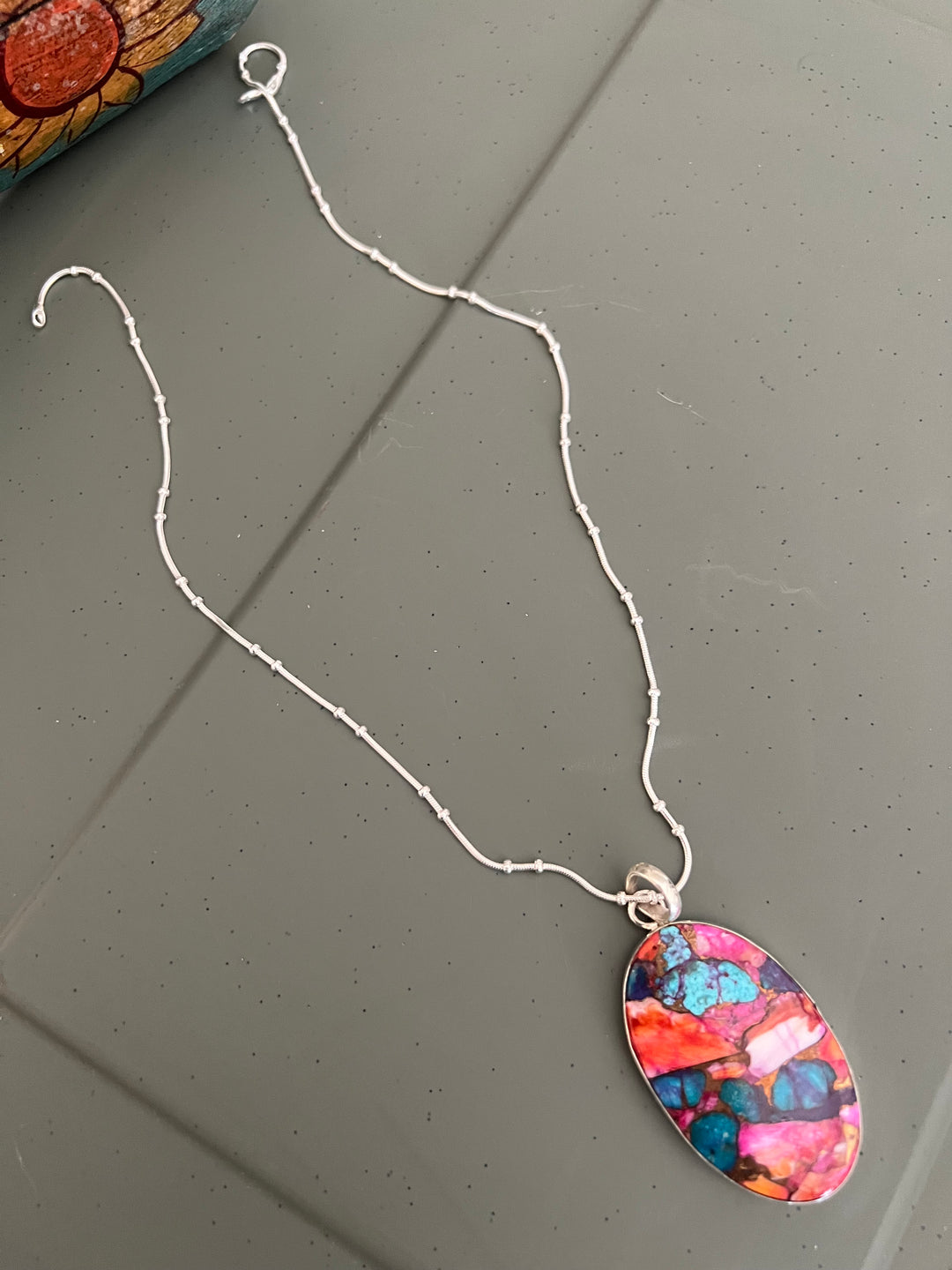 Sterling Silver Pendant with 925 Sterling Silver Necklace