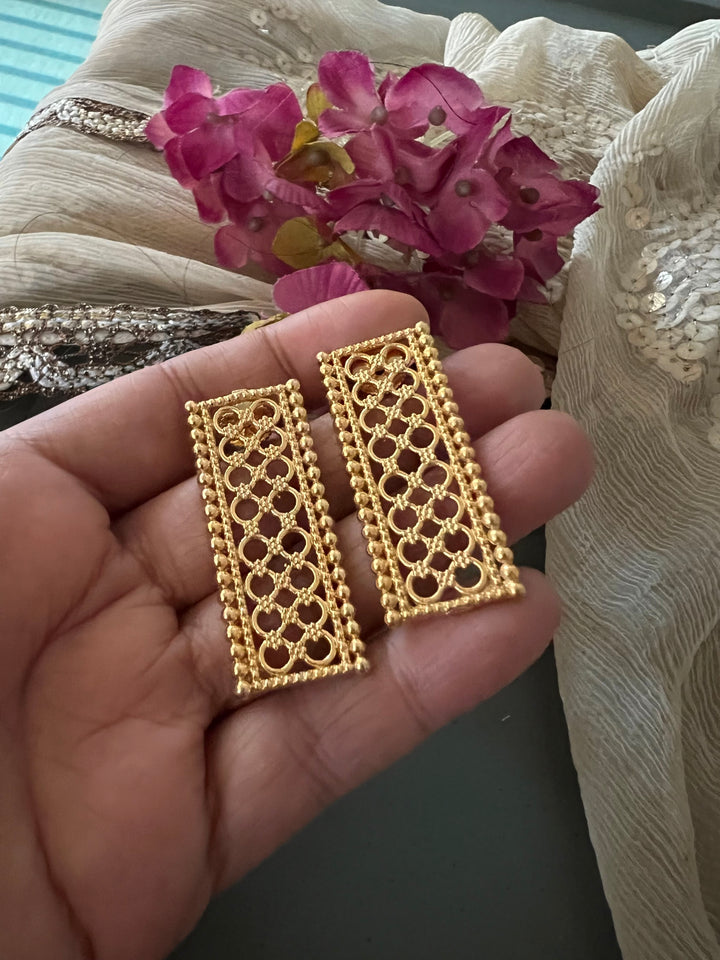 Gold Tone Earrings - Perfect for Destination Weddings, Gold Replica