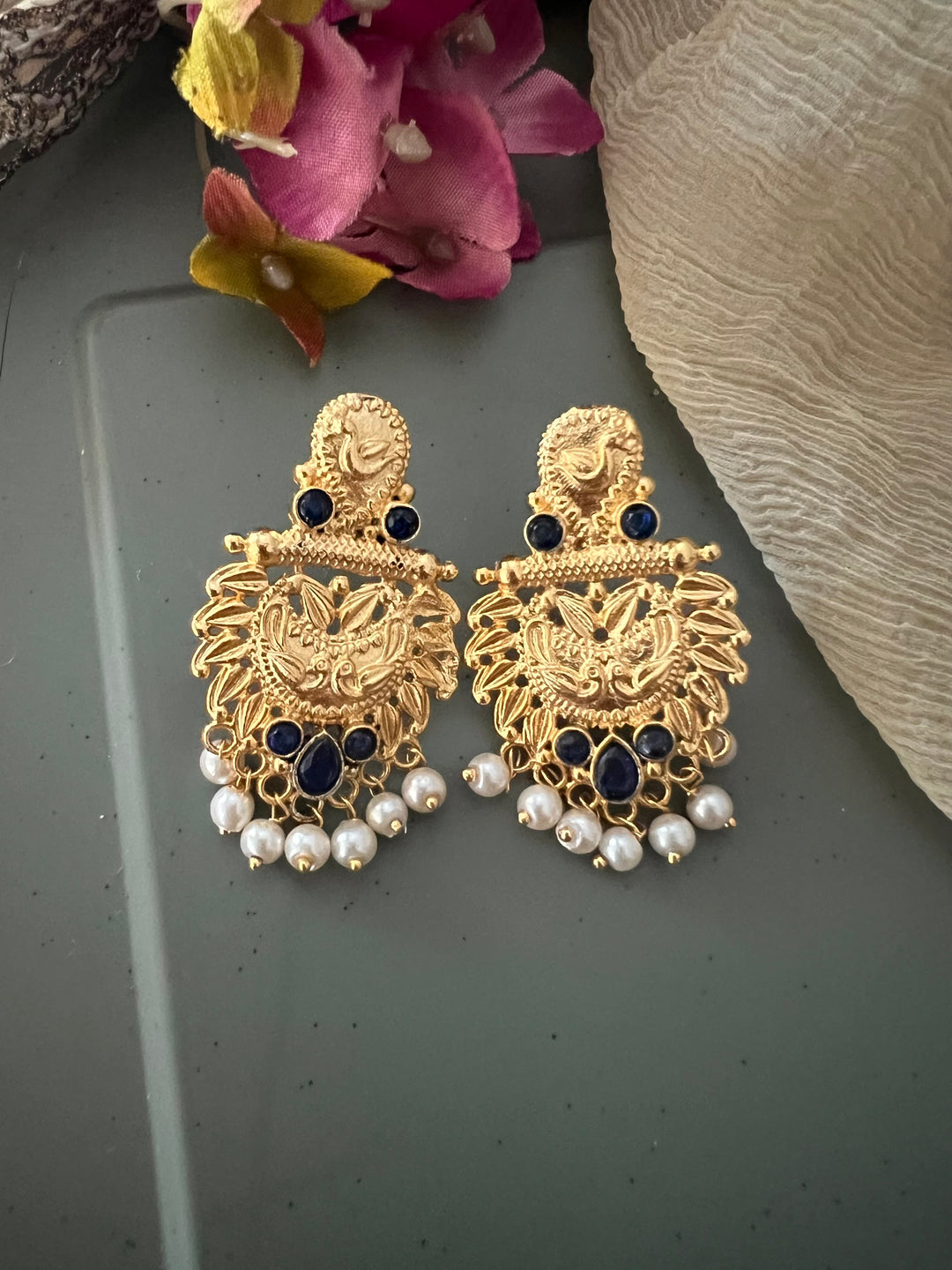 Gold Tone Earrings - Perfect for Destination Weddings, Gold Replica