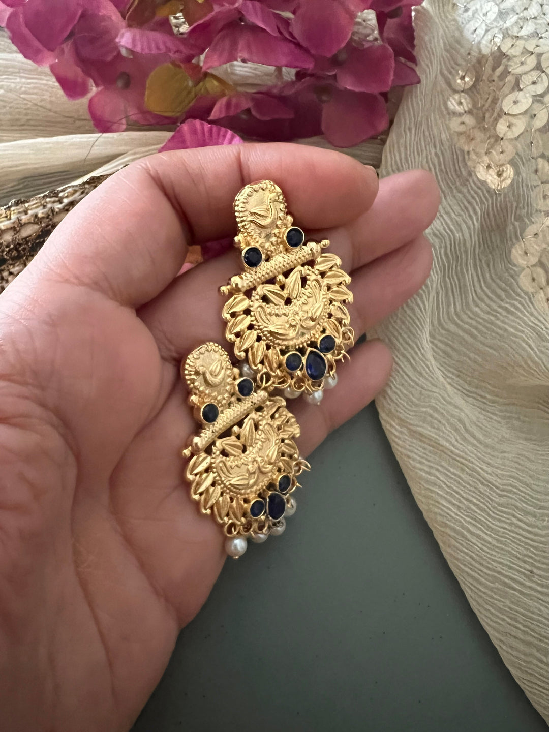 Gold Tone Earrings - Perfect for Destination Weddings, Gold Replica