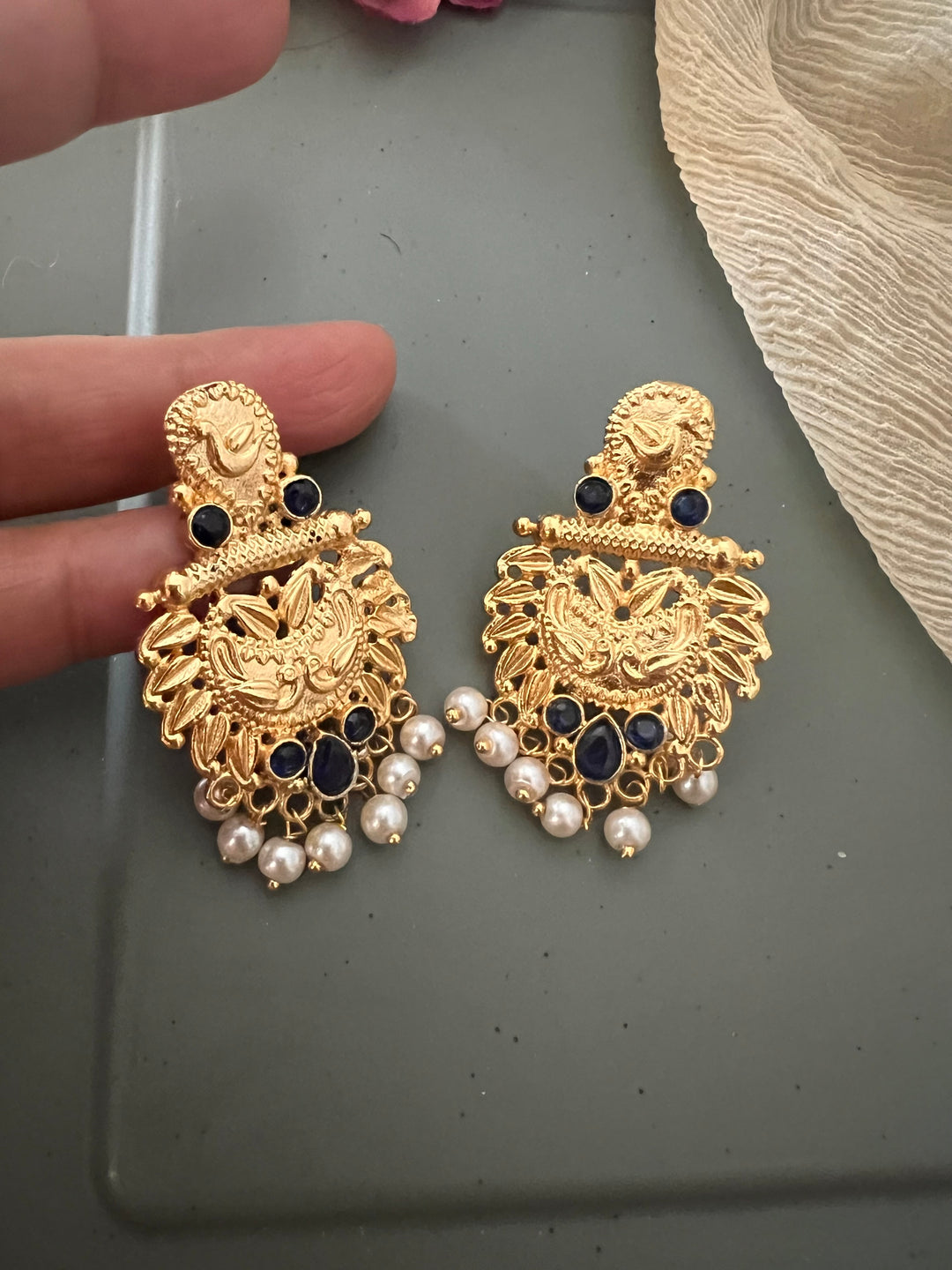 Gold Tone Earrings - Perfect for Destination Weddings, Gold Replica
