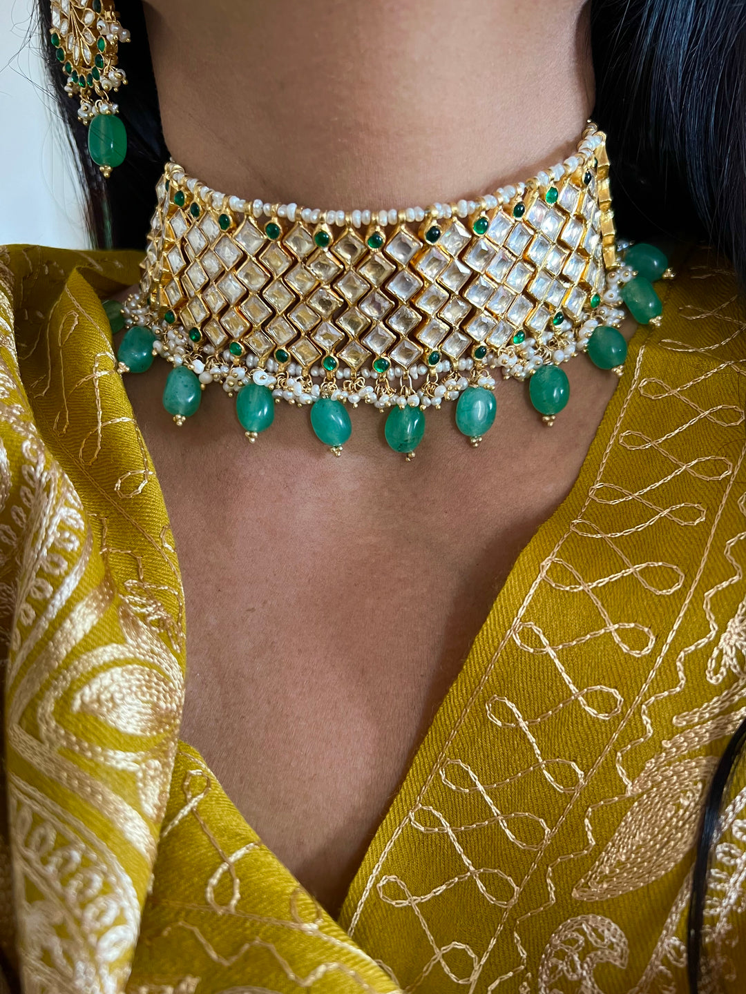 Pure 925 Silver Necklace with Earrings