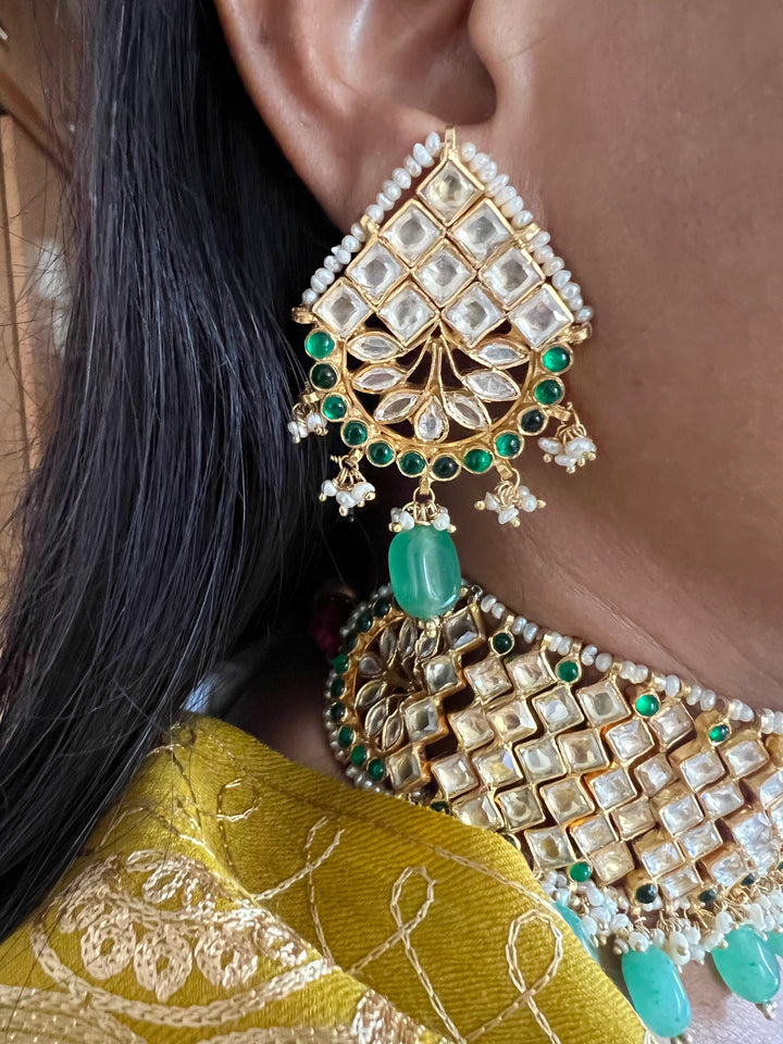 Pure 925 Silver Necklace with Earrings