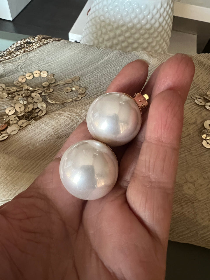 Unique Oversized Pearl Earrings
