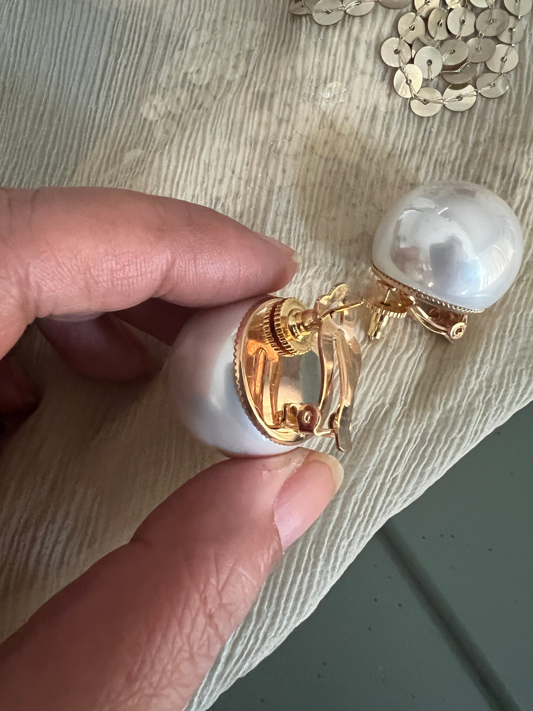 Unique Oversized Pearl Earrings