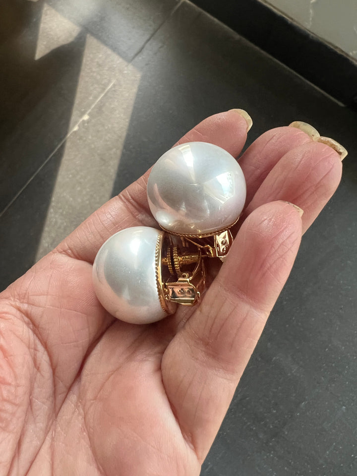 Unique Oversized Pearl Earrings