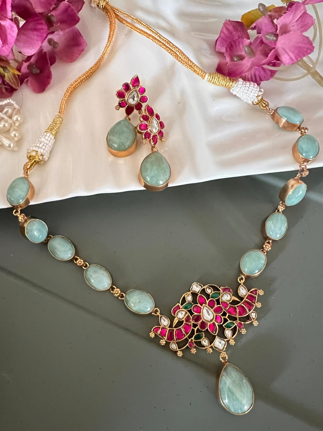 Amazonite Necklace with Earrings - Unmatched Quality and Style