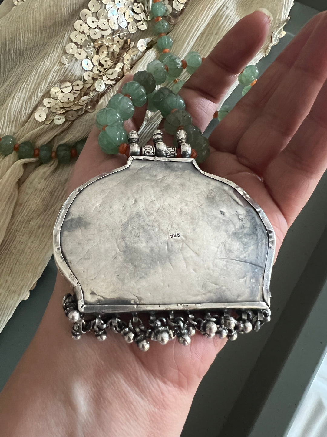 Exquisite Silver Handcrafted Pendant Necklace - Elevate Your Elegance