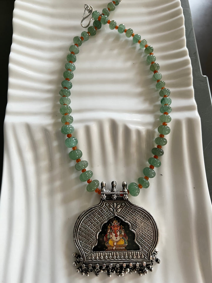 Exquisite Silver Handcrafted Pendant Necklace - Elevate Your Elegance