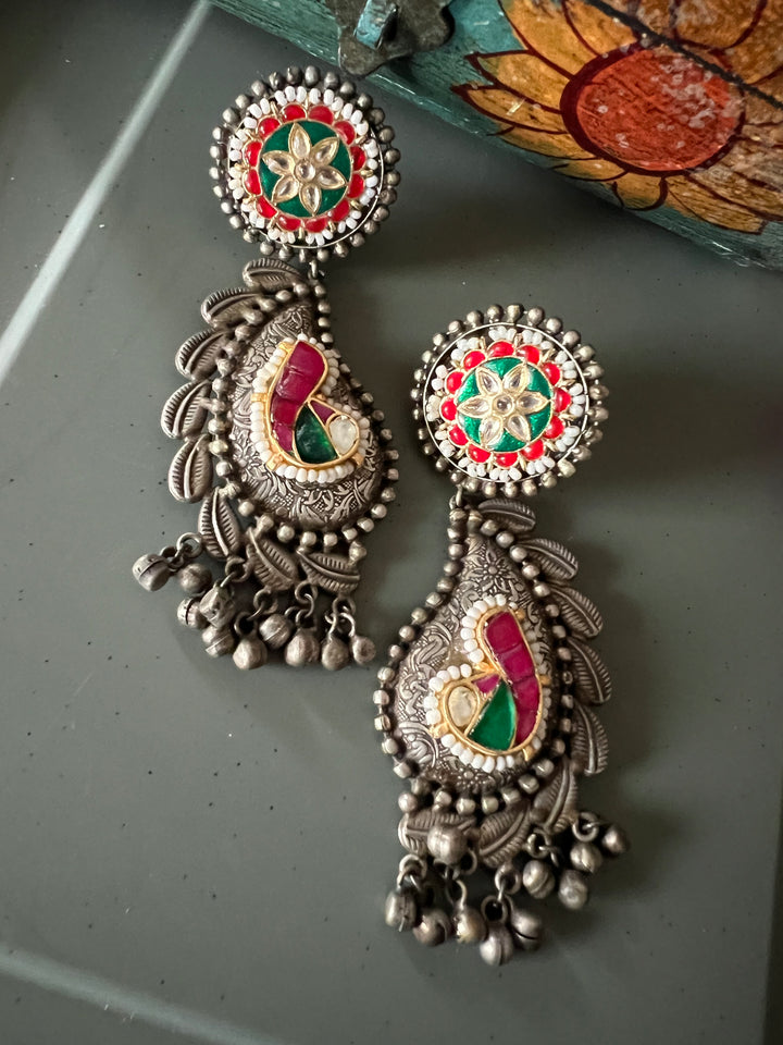 Antique Kundan Embellished Earrings - Premium Quality, Exquisite Craftsmanship