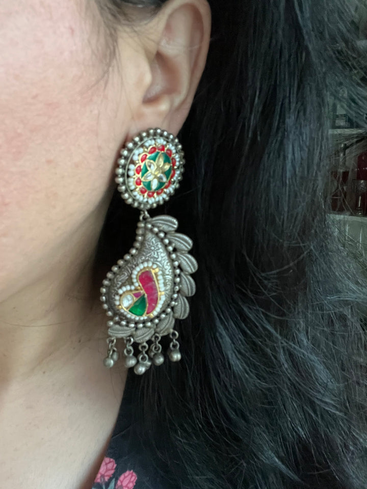 Antique Kundan Embellished Earrings - Premium Quality, Exquisite Craftsmanship