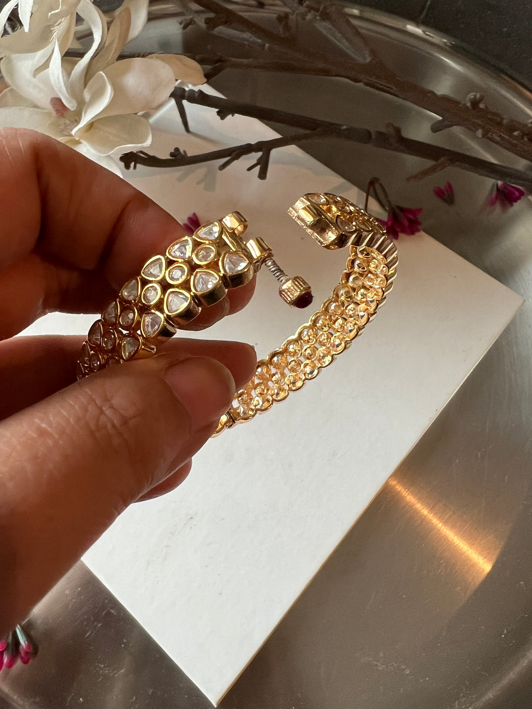 Classic Kundan Bangles - Set of 2