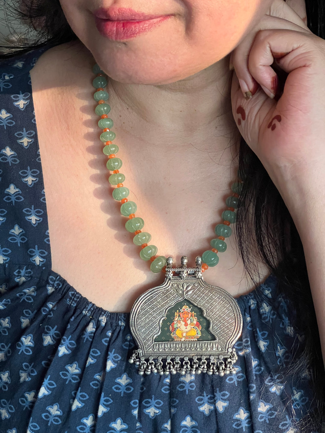 Exquisite Silver Handcrafted Pendant Necklace - Elevate Your Elegance