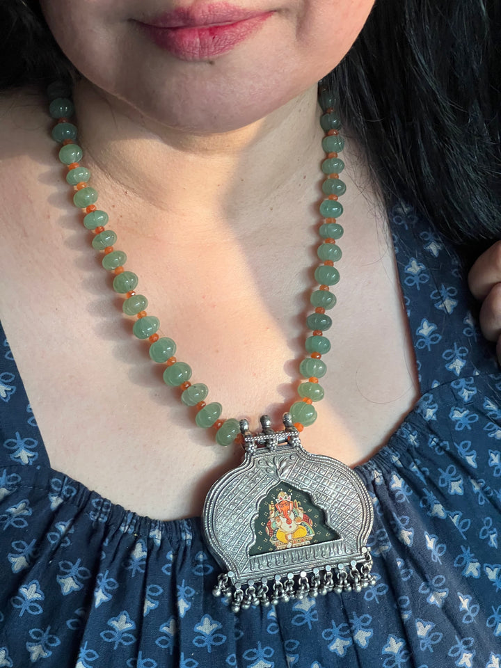 Exquisite Silver Handcrafted Pendant Necklace - Elevate Your Elegance