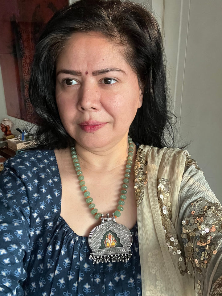 Exquisite Silver Handcrafted Pendant Necklace - Elevate Your Elegance