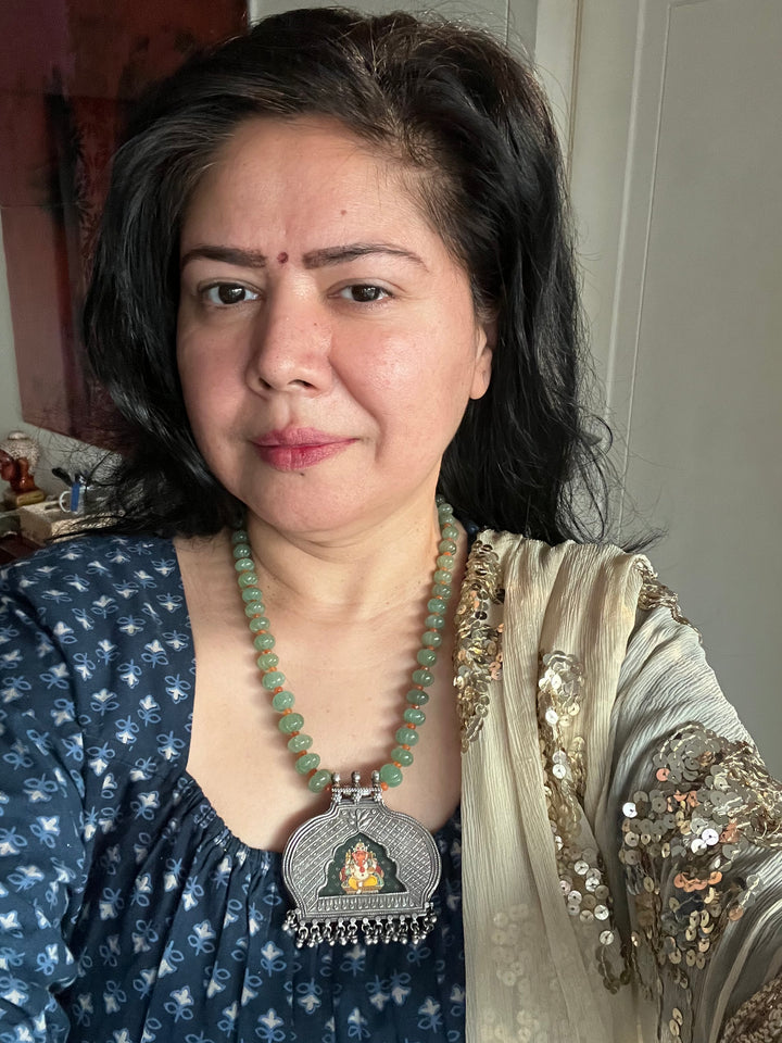 Exquisite Silver Handcrafted Pendant Necklace - Elevate Your Elegance