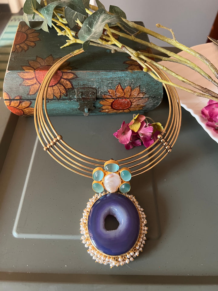 Artisan Crafted: Premium Designer Pendant Hasli Necklace