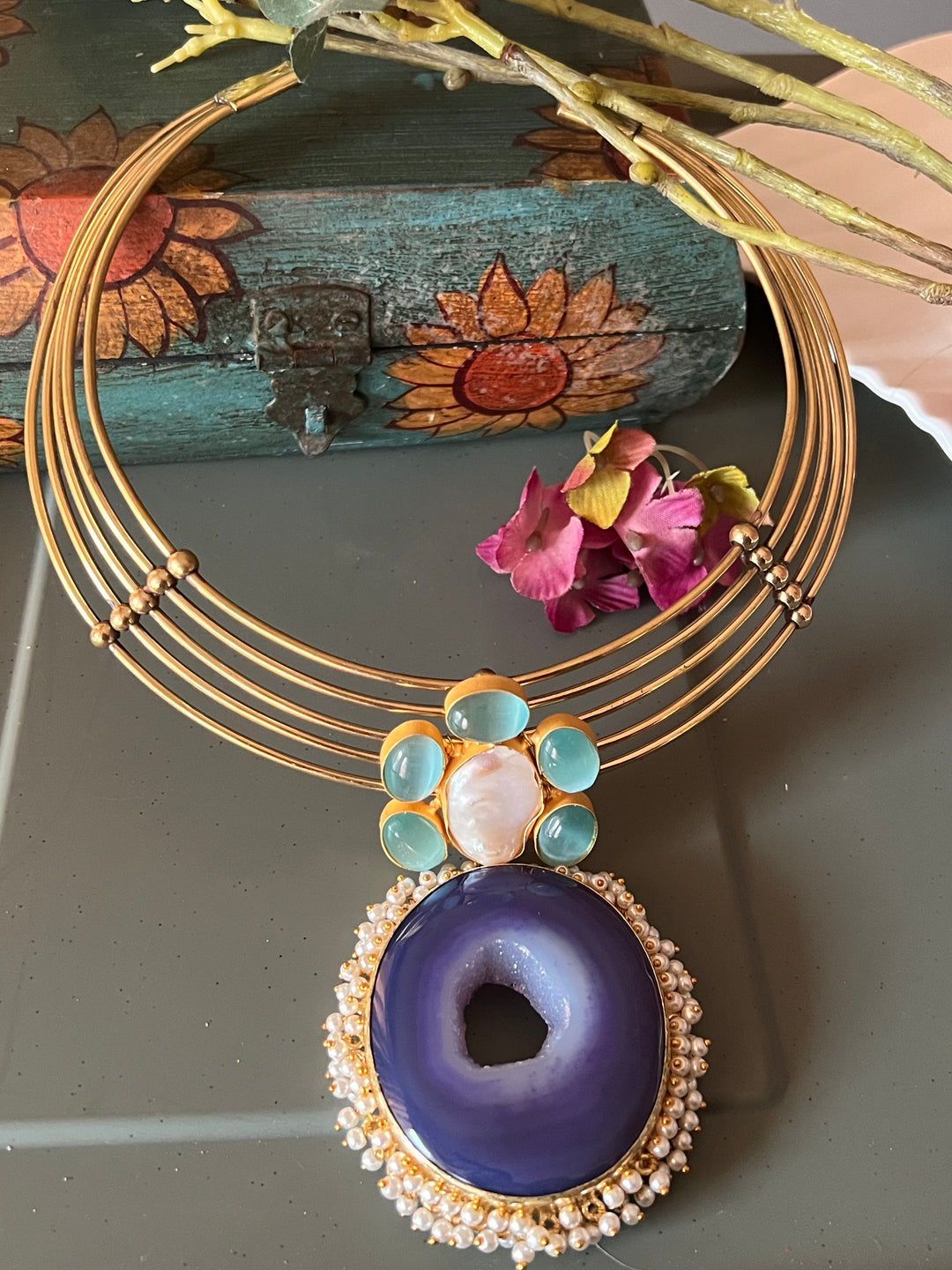 Artisan Crafted: Premium Designer Pendant Hasli Necklace