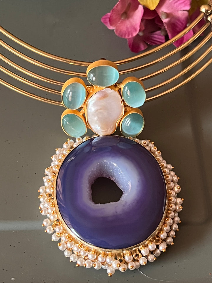 Artisan Crafted: Premium Designer Pendant Hasli Necklace