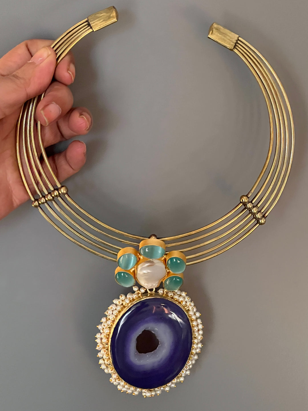 Artisan Crafted: Premium Designer Pendant Hasli Necklace