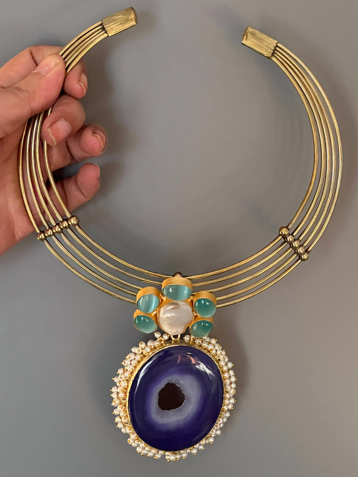 Artisan Crafted: Premium Designer Pendant Hasli Necklace