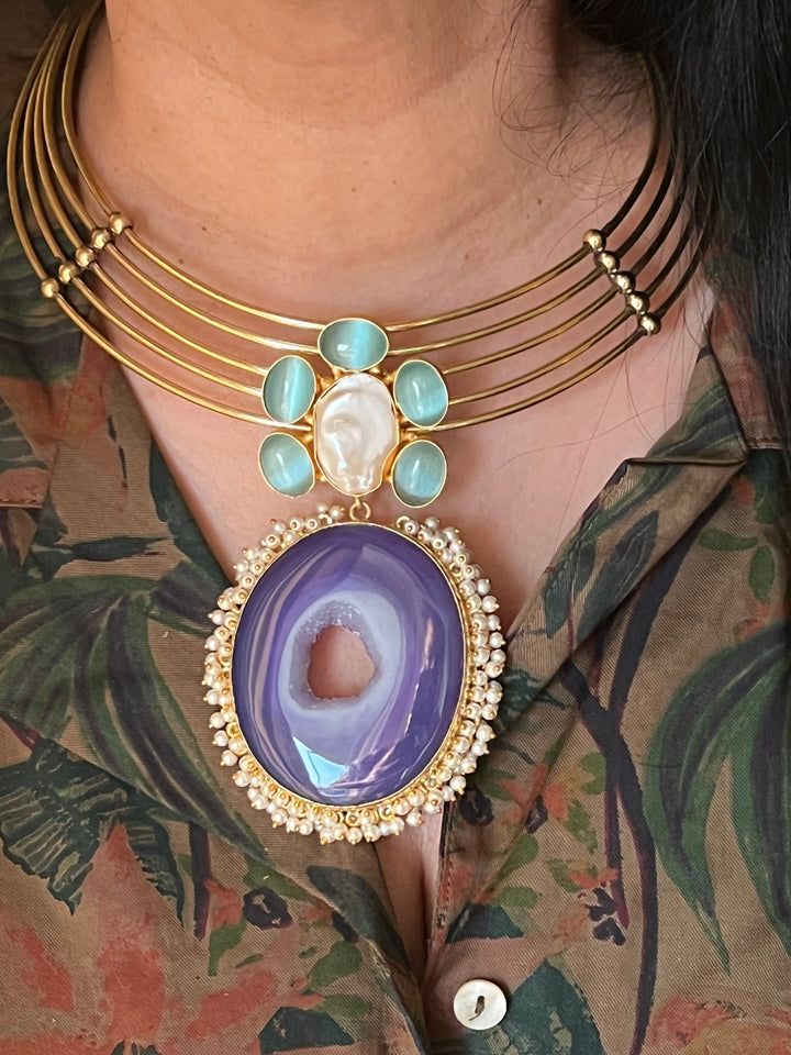 Artisan Crafted: Premium Designer Pendant Hasli Necklace