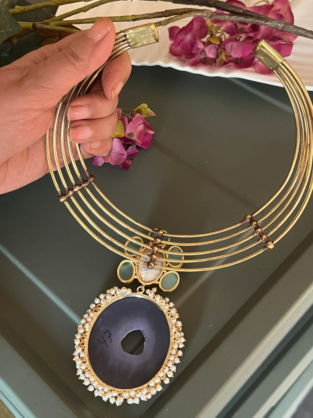 Artisan Crafted: Premium Designer Pendant Hasli Necklace