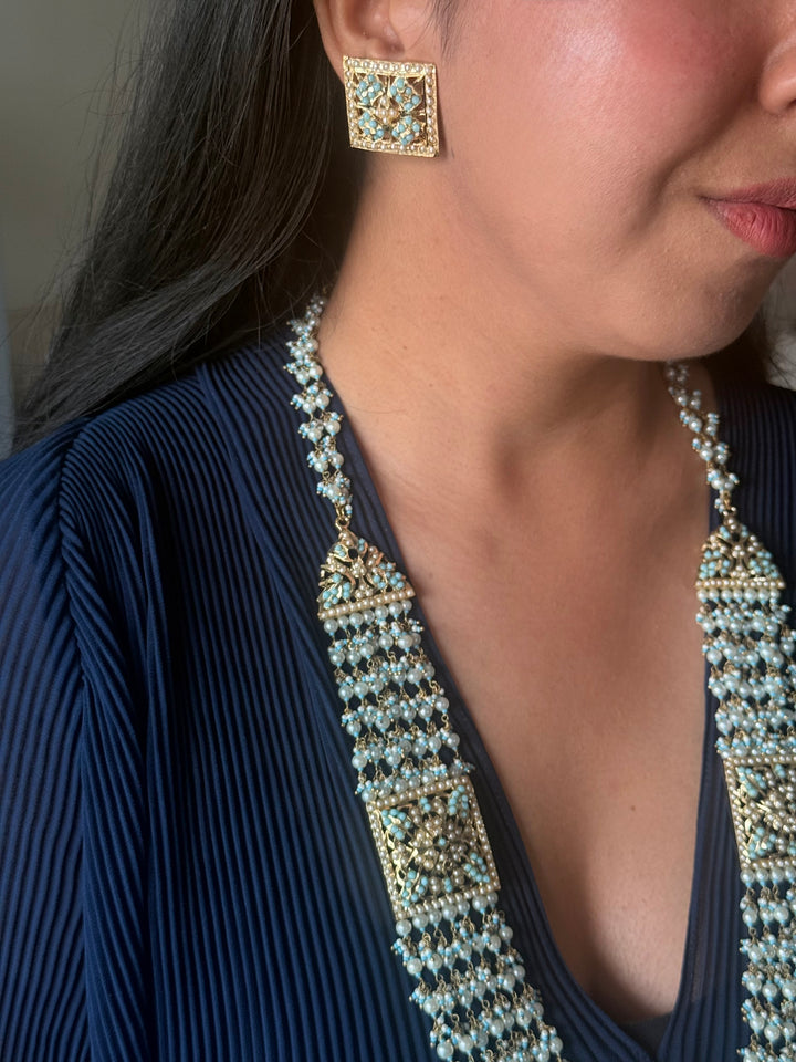 Handmade Jadau Necklace Set 18K Gold Plated | SHIVKA