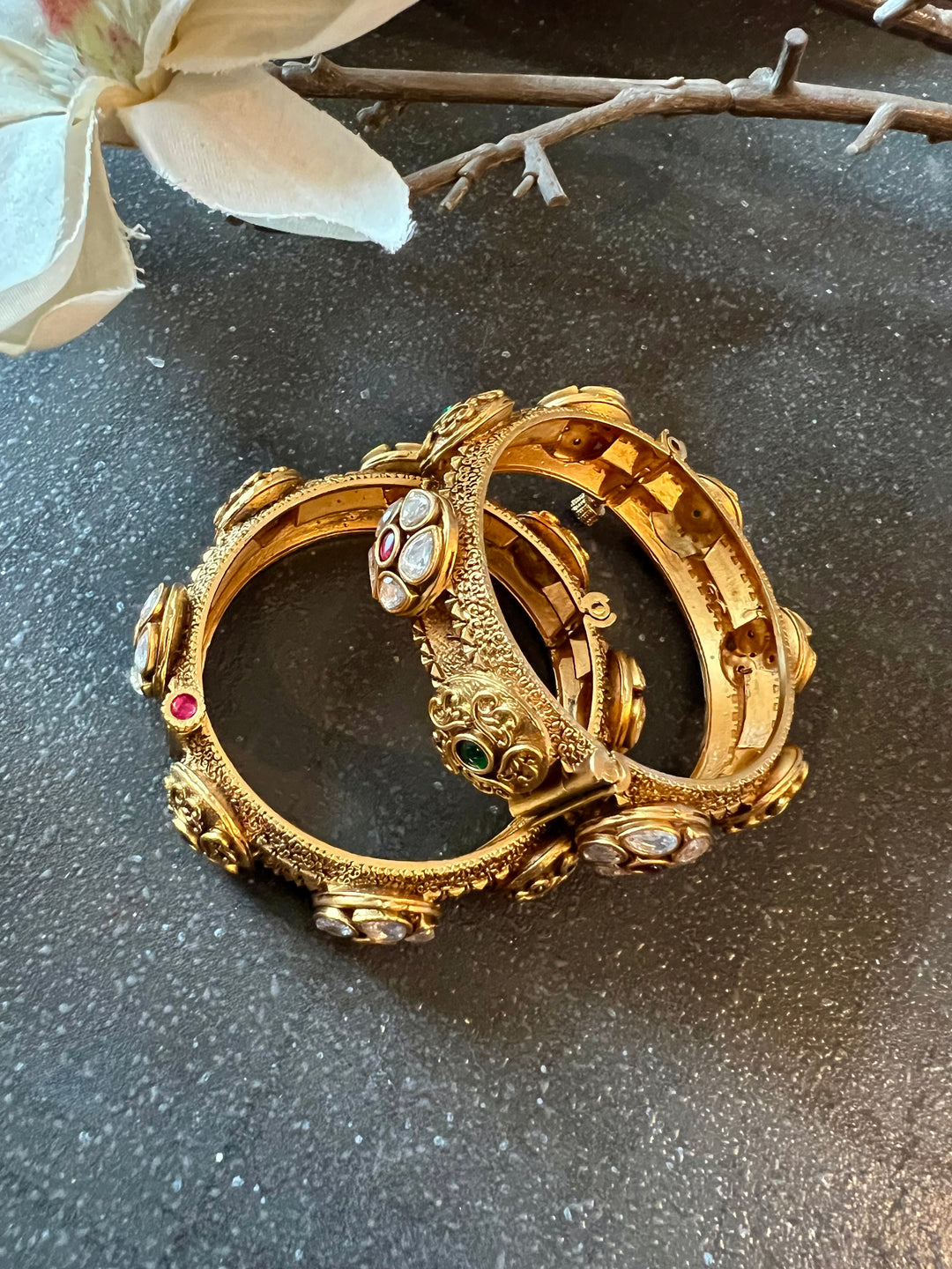 Bridal Kundan Kadas- Set of Two