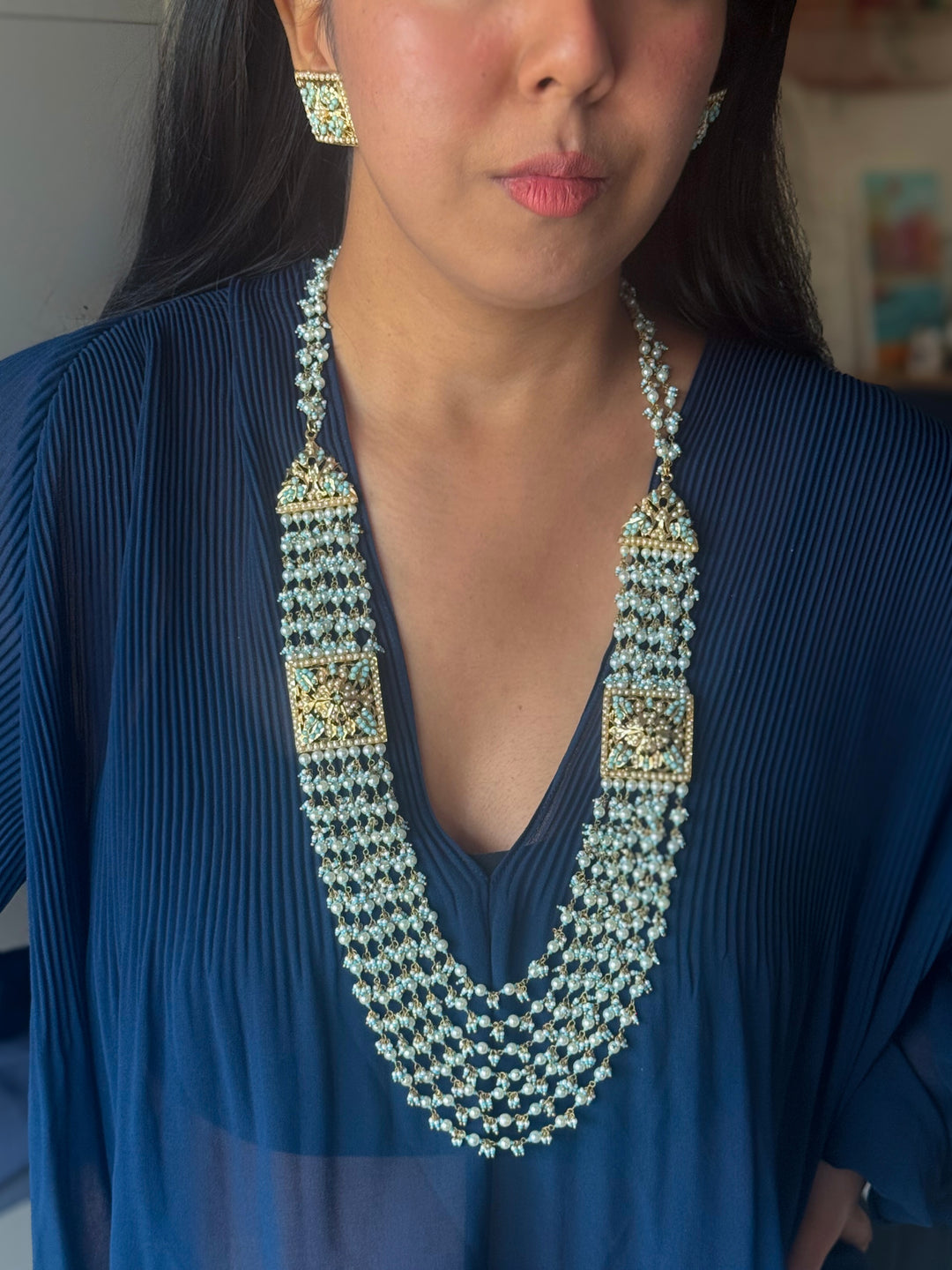 Handmade Jadau Necklace Set 18K Gold Plated | SHIVKA