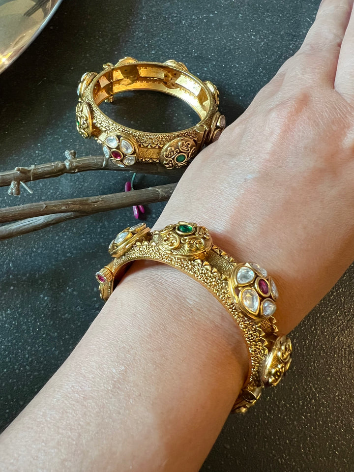 Bridal Kundan Kadas- Set of Two