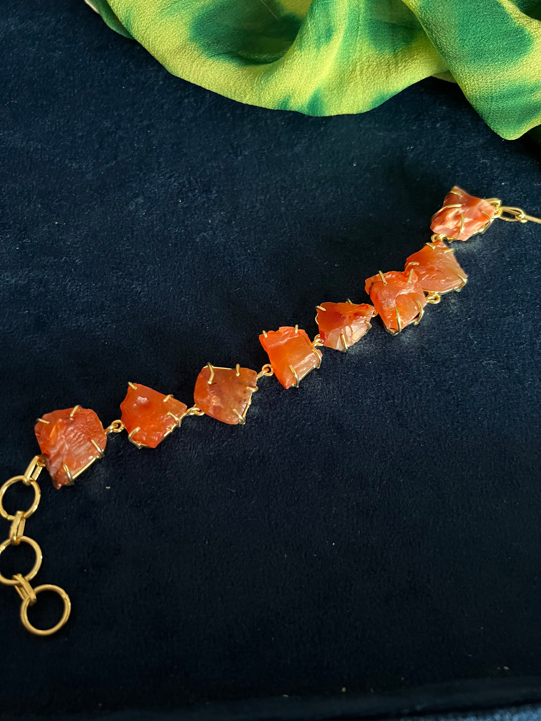 Raw Gemstones Bracelet