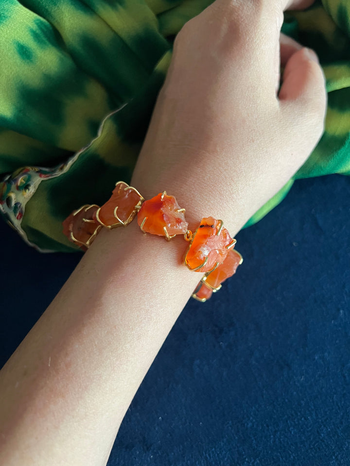 Raw Gemstones Bracelet