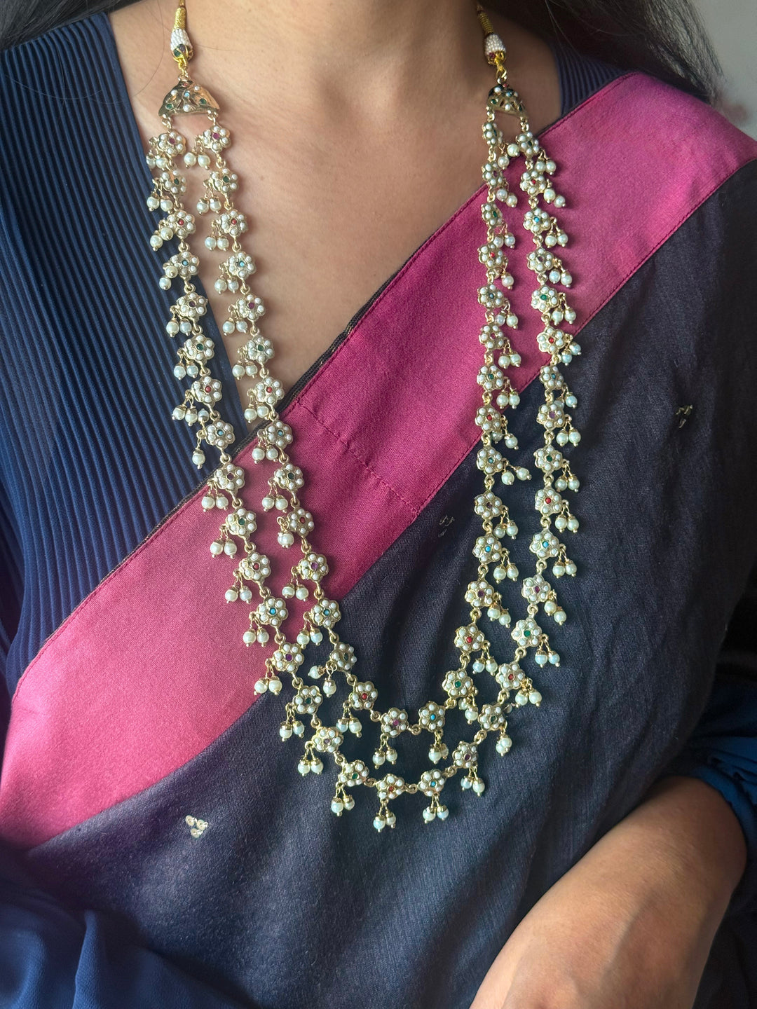 Handmade Jadau Necklace Set 18K Gold Plated | SHIVKA