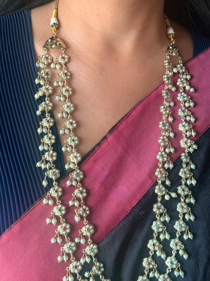 Handmade Jadau Necklace Set 18K Gold Plated | SHIVKA