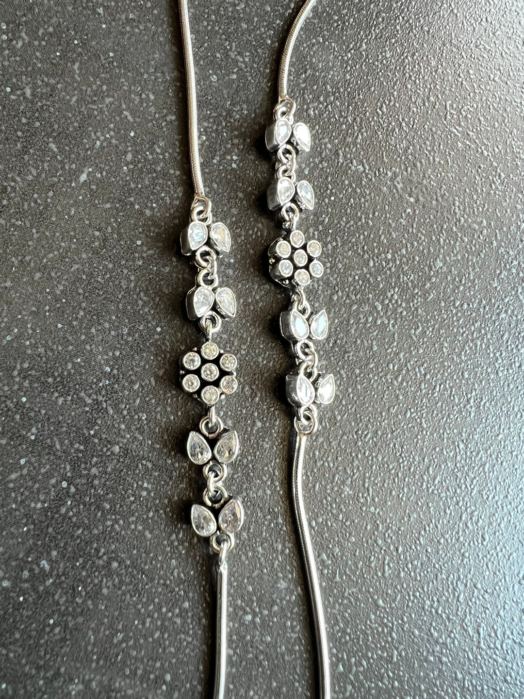 Pure 925 Silver Anklets- Set of 2