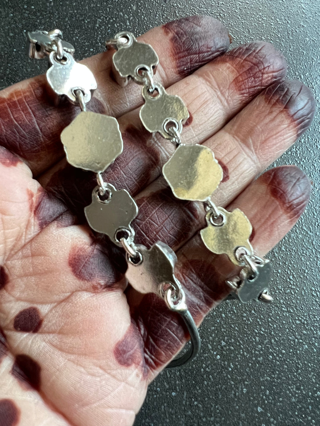 Pure 925 Silver Anklets- Set of 2