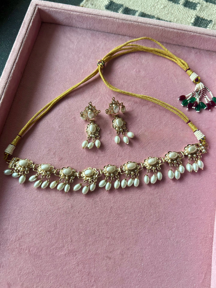 Statement Necklace Set | 18k Gold Plated | Pearls